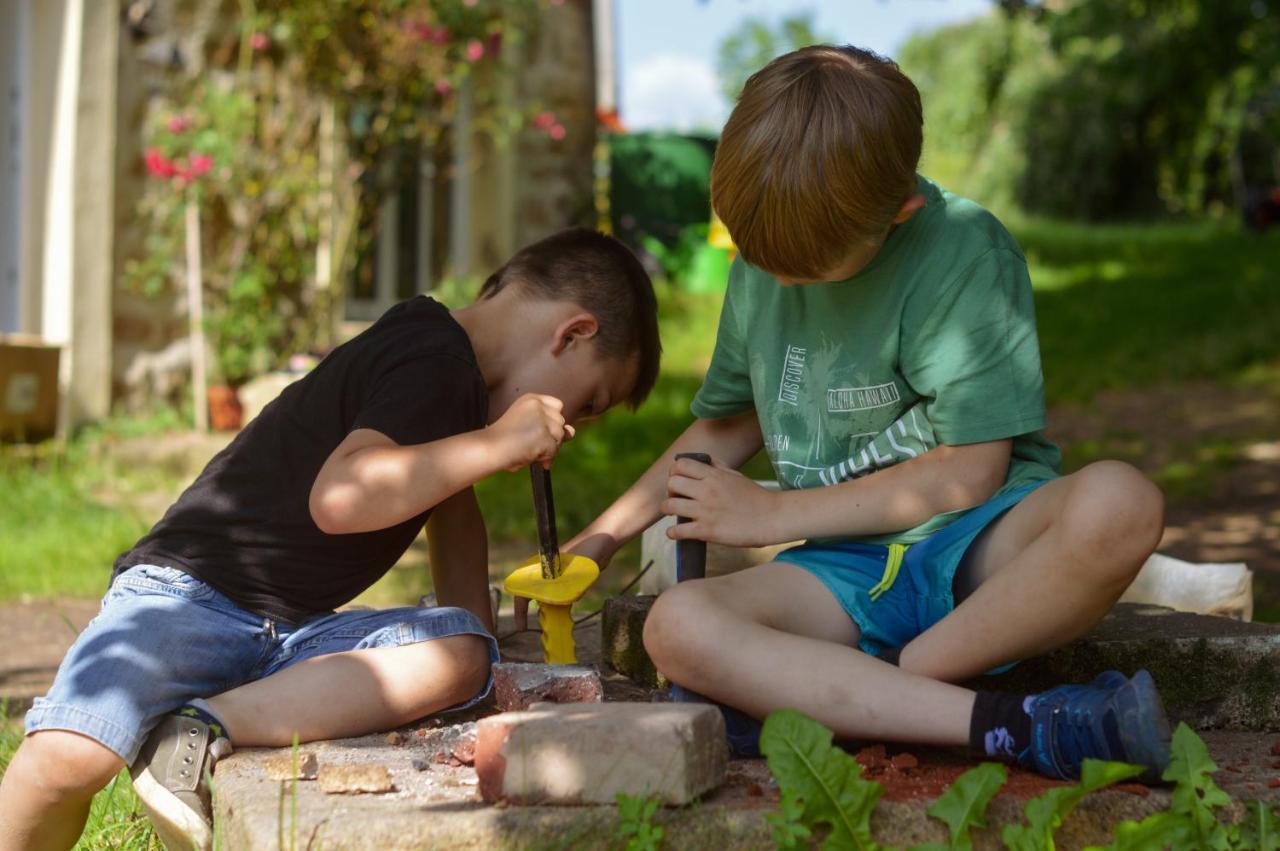 Naturferienwohnung Schopstal Kunnersdorf Bagian luar foto